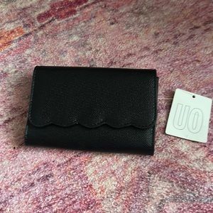Wallet / Urban Outfitters. Black faux leather